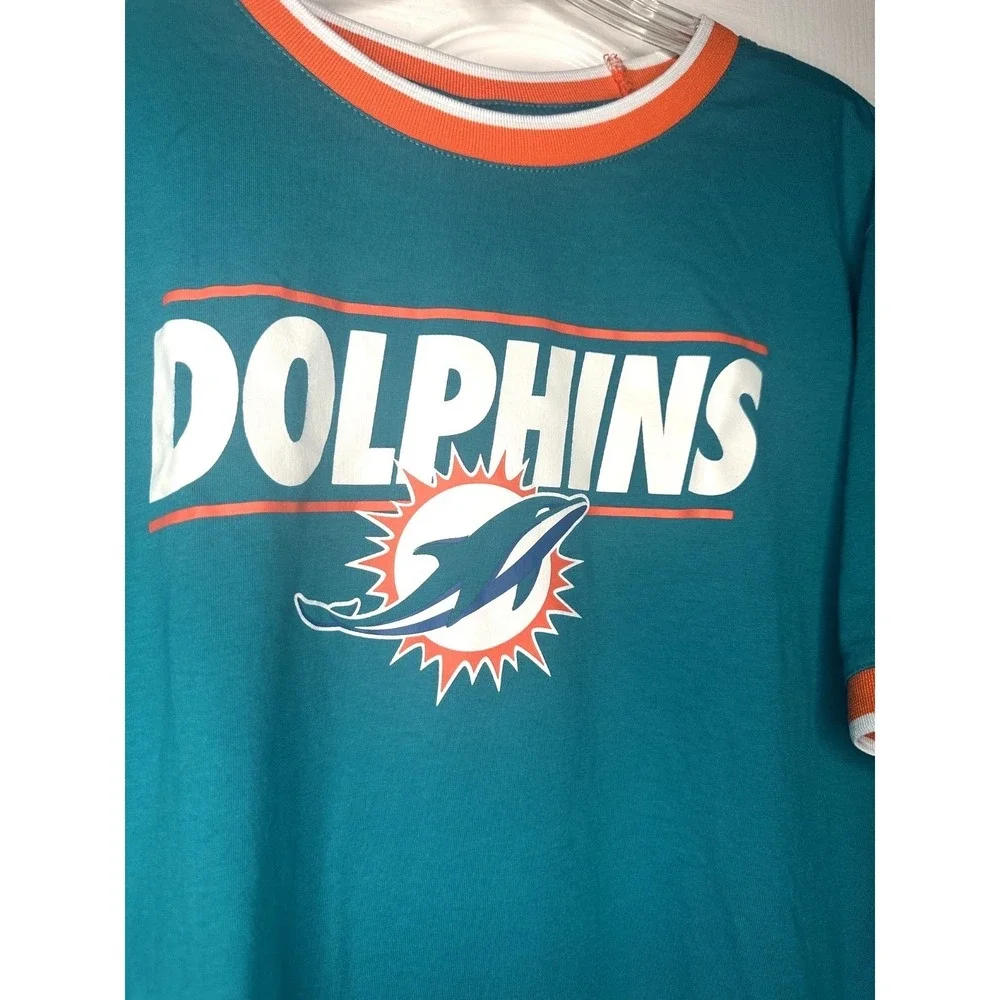 Retro Inspired NFL Team apparel‎ NFL Miami Dolphins T-Shirt Size XXL